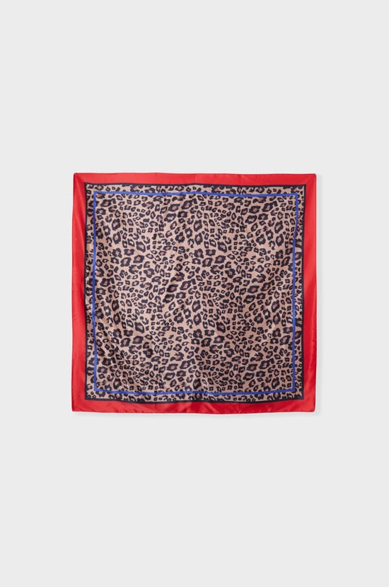 Pa&ntilde;uelo con estampados efecto satinado;${refinementColor}