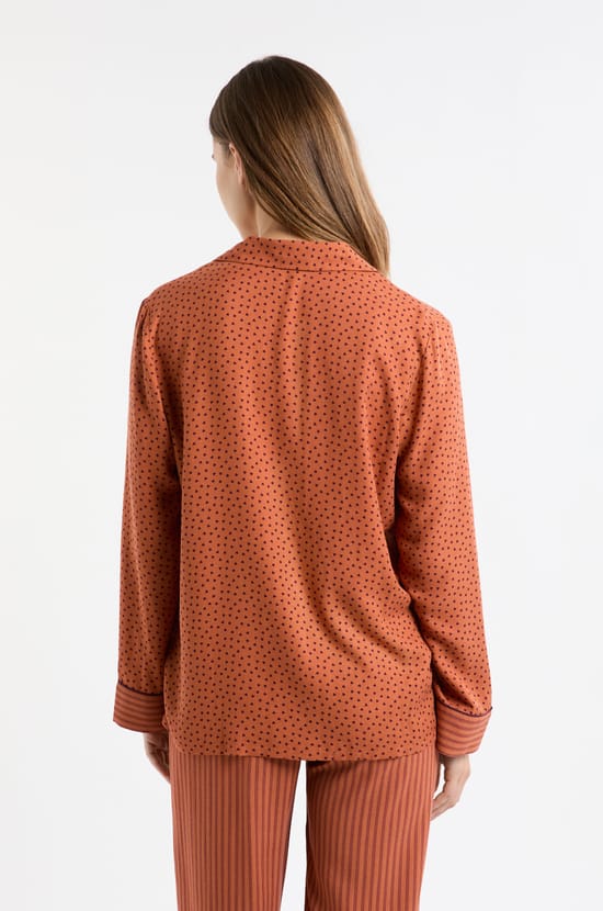 Chemise de pyjama &agrave; motifs coeurs;${refinementColor}