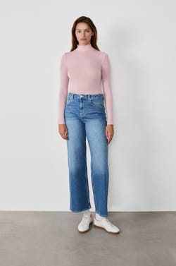 Long-sleeved high neck T-shirt;${refinementColor}