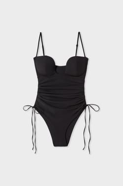 One-Piece Swimsuit With Adjustable Ties;${refinementColor}