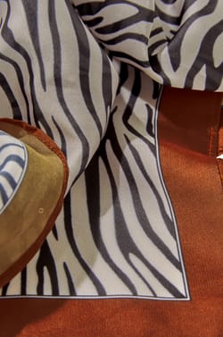 Foulard imprim&eacute; z&egrave;bre;${refinementColor}