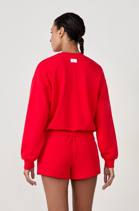 Katoenen sweatshirt met lange mouwen;${refinementColor}