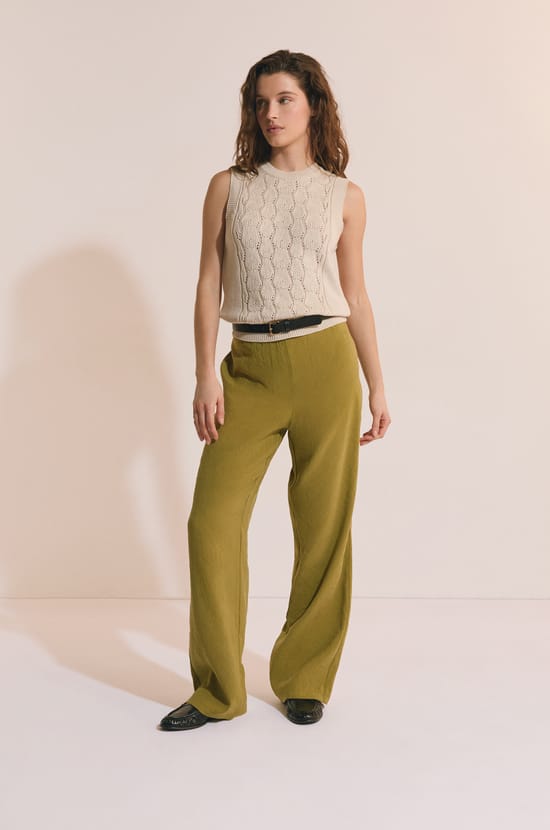 Pull sans manches avec coton;${refinementColor}