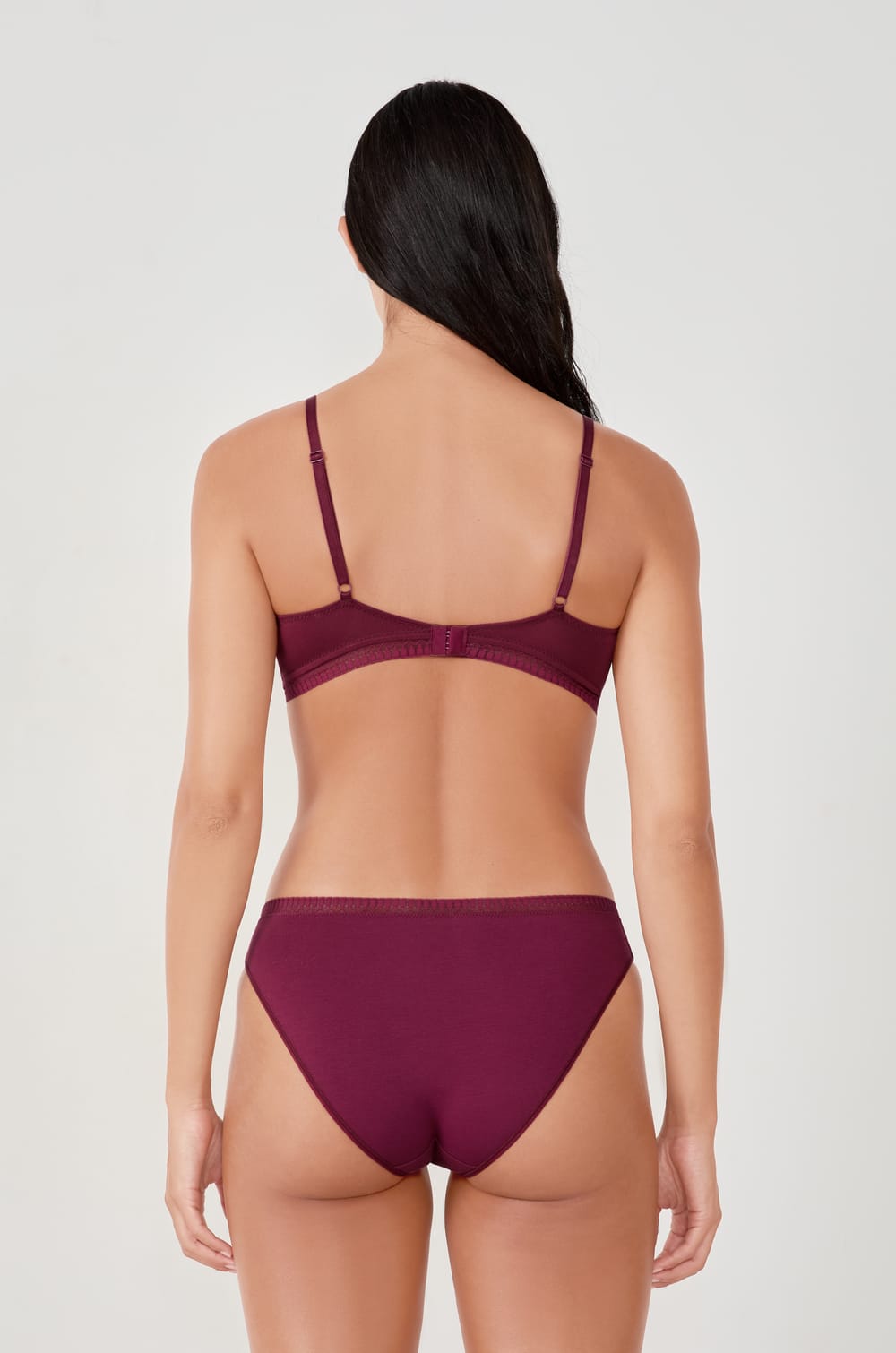 Soutien-gorge sans armatures coques fines en coton biologique;${refinementColor}