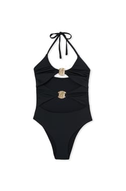 Maillot 1 pi&egrave;ce crois&eacute; avec d&eacute;tail bijou - Etam x H&ocirc;tel Mahfouf;${refinementColor}