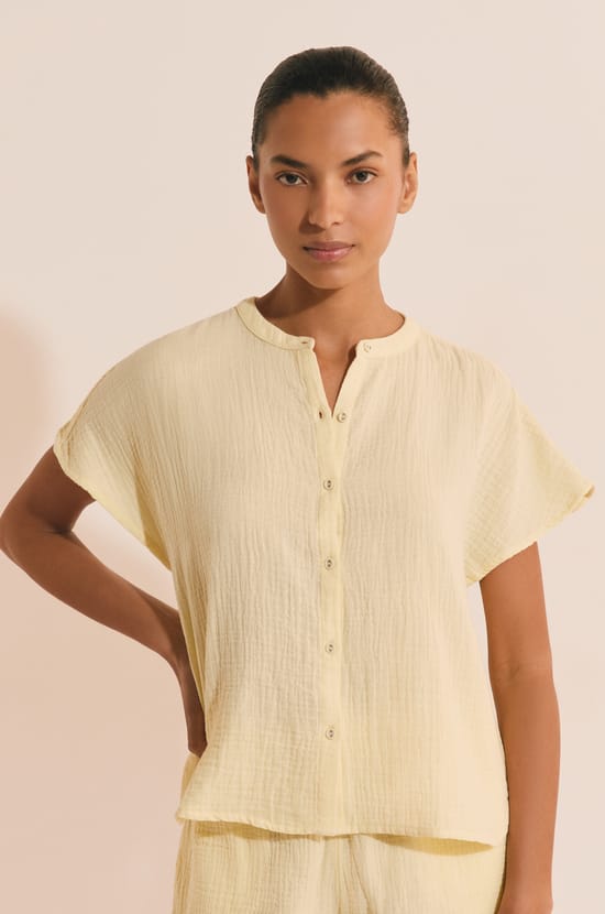 Chemise de pyjama en coton;${refinementColor}