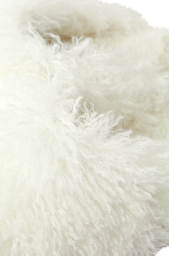 Zapatillas destalonadas con pelo;${refinementColor}