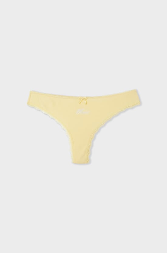 Tanga en coton;${refinementColor}