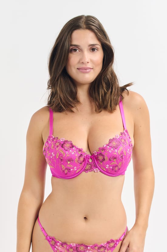 Soutien-gorge N.4 - Le coques fines broderie fleurie;${refinementColor}