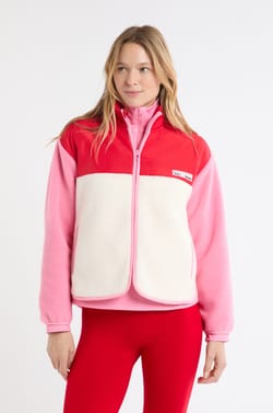 Veste effet polaire à imprimé "ski club";${refinementColor}