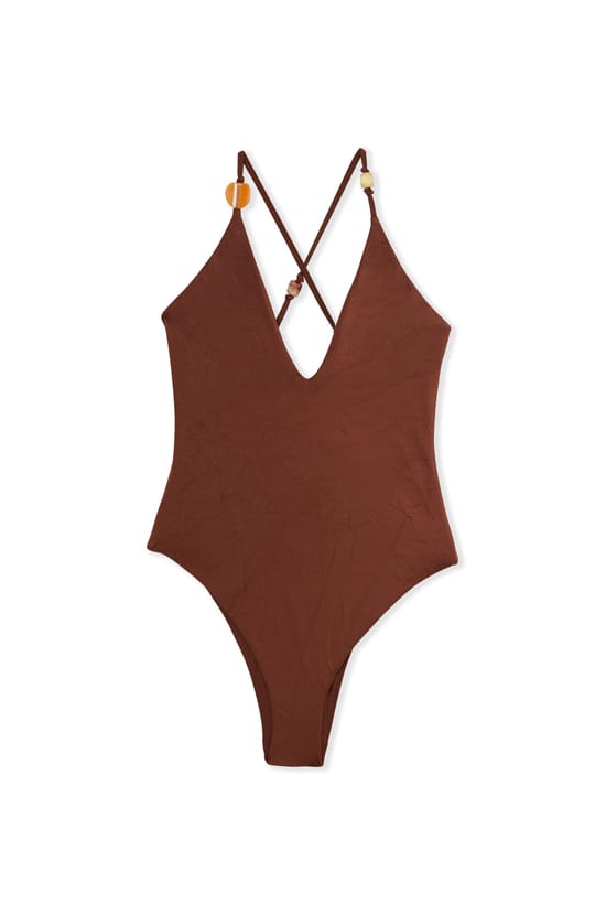 Ba&ntilde;ador satinado y con cordones y perlas - Etam x H&ocirc;tel Mahfouf;${refinementColor}