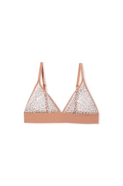 Soutien-gorge triangle sans armatures en tulle;${refinementColor}