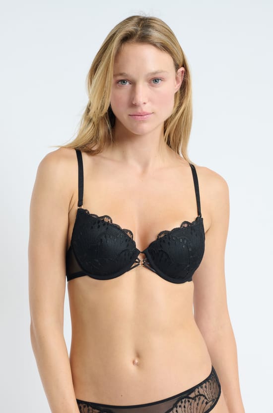 Bra No.4 - The Lightly Lined in Floral Embroidery;${refinementColor}