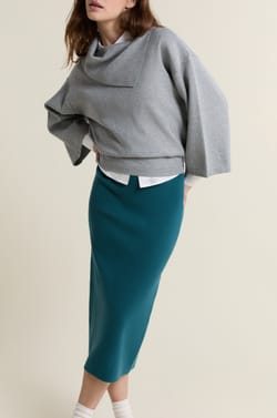 Long Knit Skirt;${refinementColor}