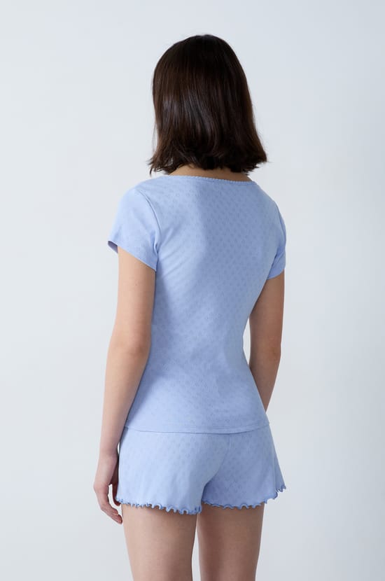 Short Sleeve Pyjama T-Shirt;${refinementColor}