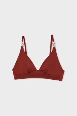 Triangle Bikini Top with Jewel Details;${refinementColor}