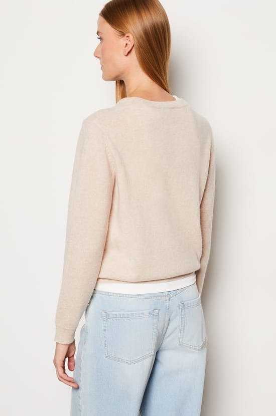 Pull col rond cachemire;${refinementColor}