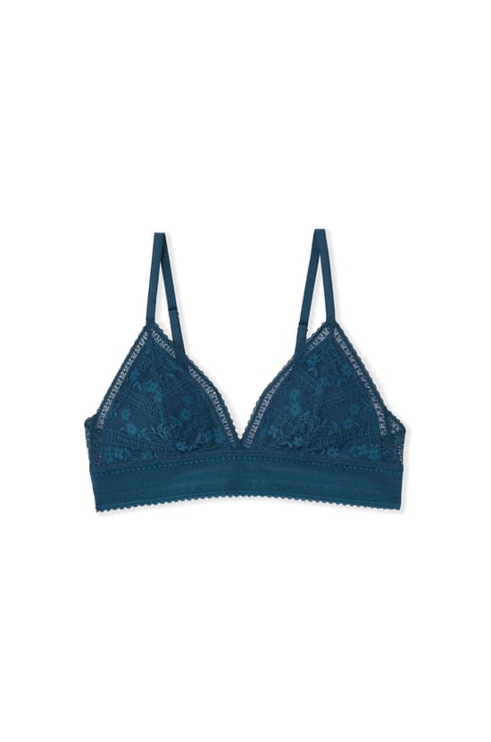 Bra N.8 - The Wireless Triangle in Lace;${refinementColor}
