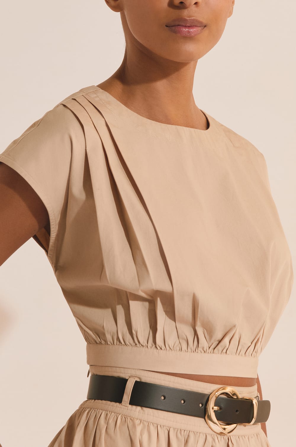 Top court en coton;${refinementColor}