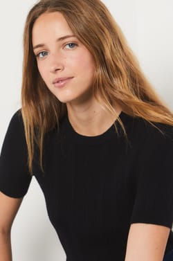 Short-Sleeved Sweater;${refinementColor}