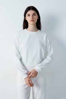Granulated fleece sweatshirt;${refinementColor}