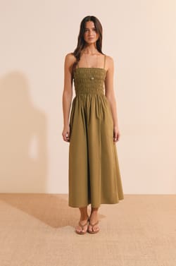 Robe longue en coton;${refinementColor}