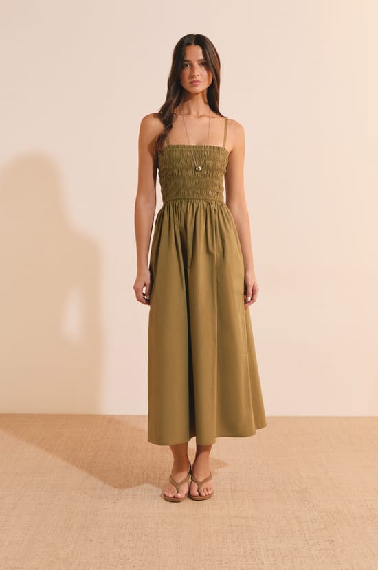 Robe longue en coton;${refinementColor}
