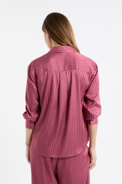 Satin Striped Pyjama Shirt;${refinementColor}