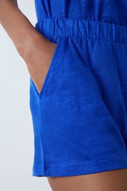 Linen Pyjama Shorts;${refinementColor}