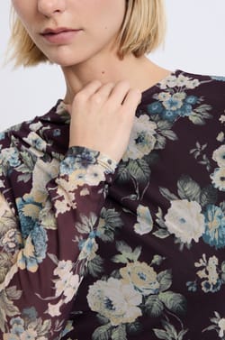 T-shirt à motif fleuris;${refinementColor}