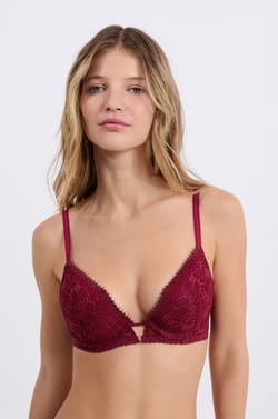 Soutien-gorge N.2 - Le push-up plongeant en dentelle iris&eacute;e;${refinementColor}
