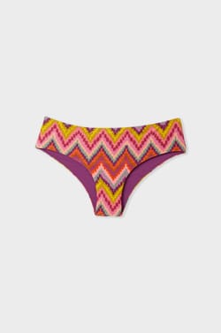 Panty hipster parte inferior de bikini con estampado;${refinementColor}