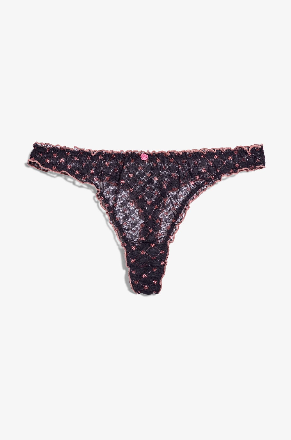 Iridescent tulle bloomer tanga;${refinementColor}