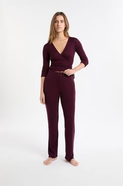 Straight Pyjama Trousers;${refinementColor}