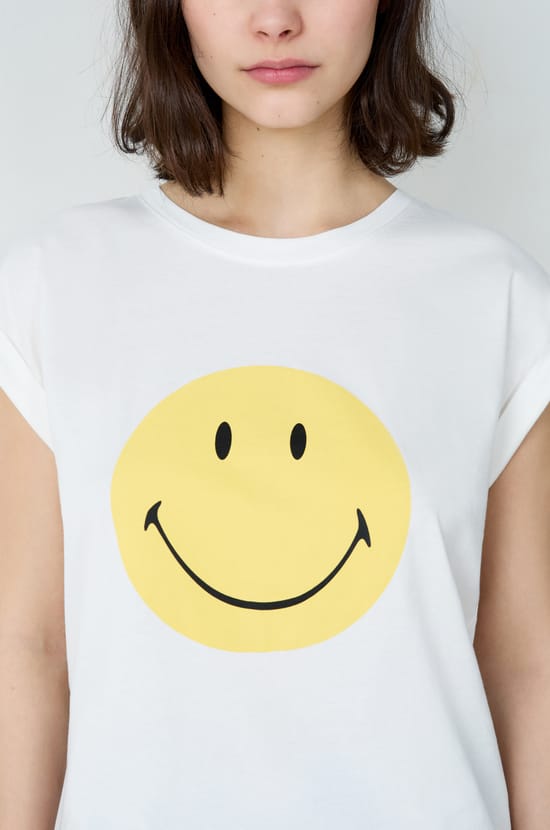 Bawełniany t-shirt z krótkim rękawem Smiley®ORIGINALS;${refinementColor}