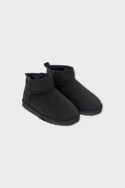 Fur-Lined Bootie Slippers;${refinementColor}