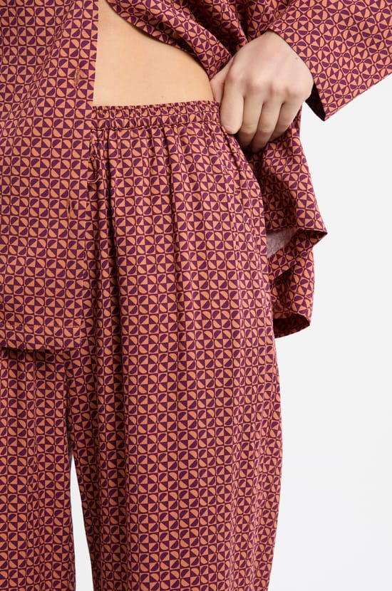 Pantalon de pyjama à motifs;${refinementColor}