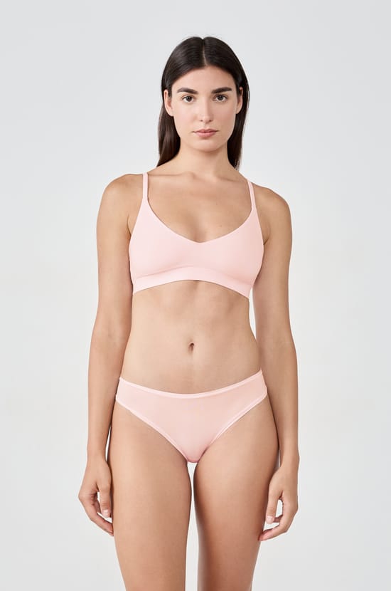 Soutien-gorge triangle en microfibre;${refinementColor}