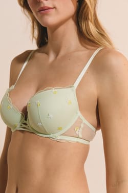 Soutien-gorge N.5 - Le coques fines plongeant &agrave; motifs;${refinementColor}