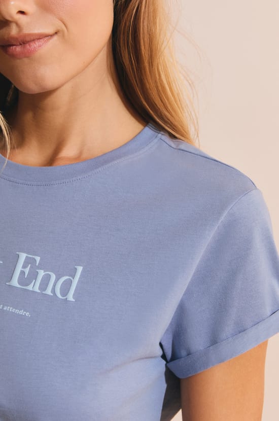 T-shirt de pyjama en coton &agrave; imprim&eacute;;${refinementColor}