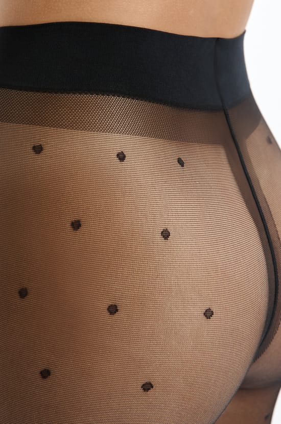 Collant transparent à motifs - 15D;${refinementColor}