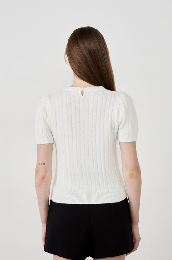 Short-sleeved sweater;${refinementColor}