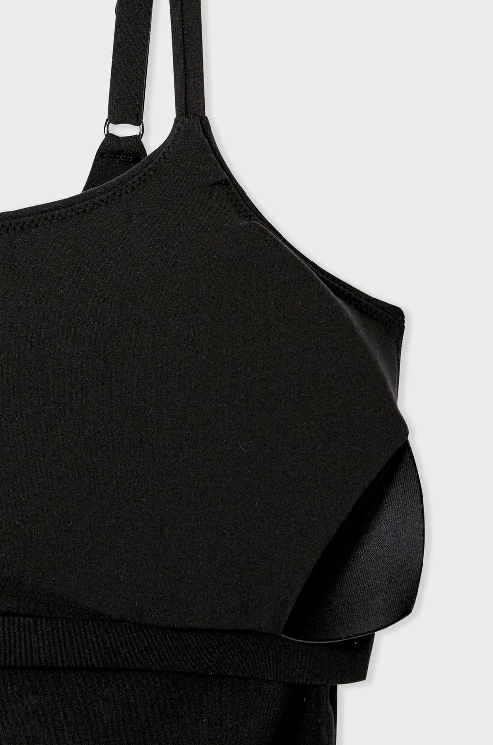 Microfibre Bodysuit with Integrated Bralette;${refinementColor}