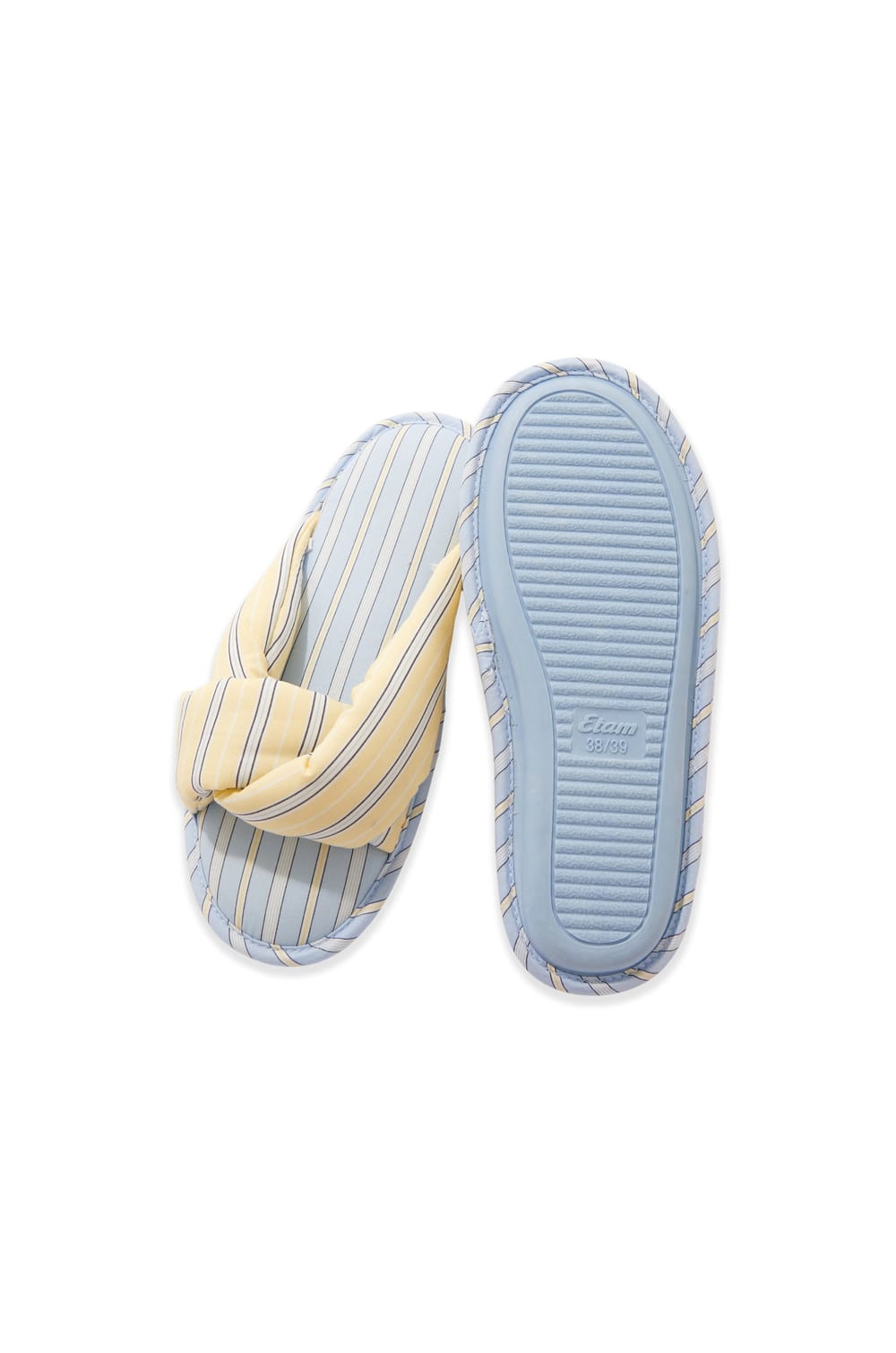 Chaussons tongs en coton;${refinementColor}