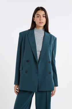 Blazer &agrave; fermeture crois&eacute;e;${refinementColor}