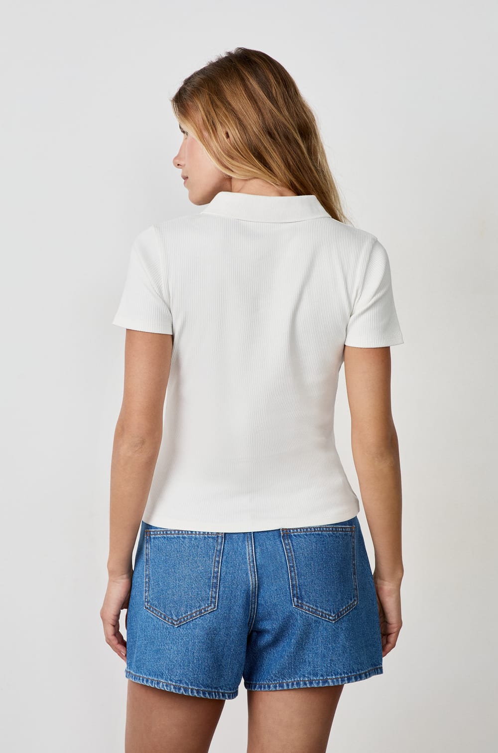 Polo manches courtes en coton;${refinementColor}
