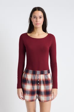 Short de pyjama à carreaux;${refinementColor}