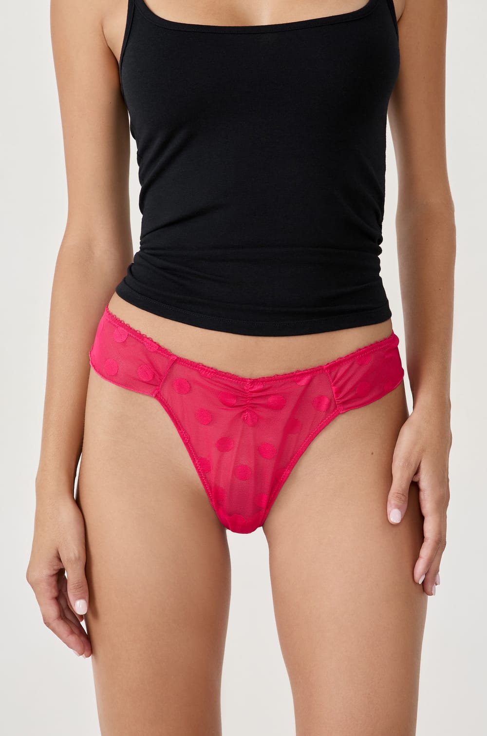 Polka Dot Tanga;${refinementColor}
