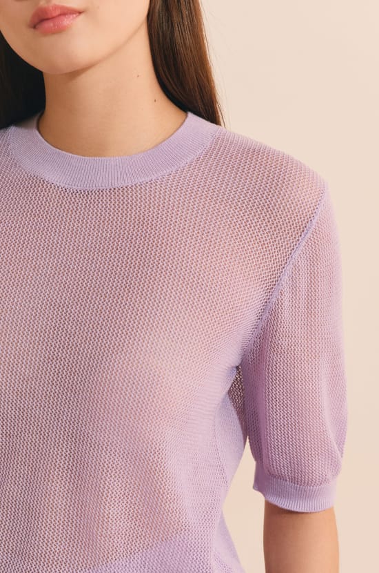 Pull manches courtes;${refinementColor}