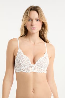 Soutien-gorge triangle en dentelle;${refinementColor}